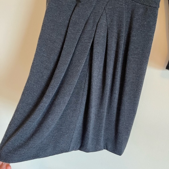 AKRIS Gray Wool 3/4 Sleeve Dress- Size US 6 - Picture 8 of 9